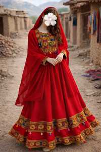 Afghani Tribal Frock Kuchi Nomad <b>Dress</b> Afghan Clothing Online Handmade Afghan Kuchi Party Wear <b>Dresses</b> For Women - Product Image 4