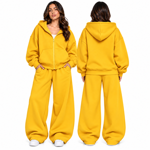 Nuevo Conjunto Deportivo de 2 Piezas para Mujer, Sudadera con Cierre y Pantalones Deportivos Holgados, Ropa de Invierno - Product Image 5