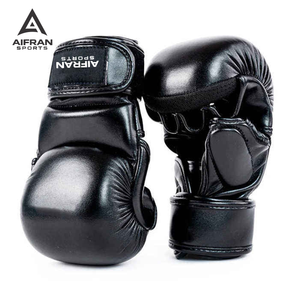 Gants de MMA personnalisés avec logo, respirants, à doigts ouverts, pour l'entraînement en sparring et la salle de sport - Product Image 2