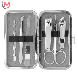 Professional High Quality 7 in 1 Compact Manicure Set Rustproof <b>Nail</b> <b>Scissors</b> Travel Case <b>for</b> Men & Women OEM Services - Product Image 1