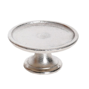 Attractive Modern Style Polished Silver Metal <b>Cake</b> Stand Round Pedestal Dessert Display For <b>Weddings</b> Parties And Home Use - Product Image 1