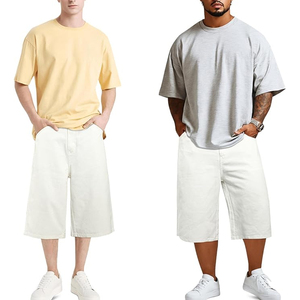 Pantalones Cortos de Mezclilla con Lavado Ácido OEM, Estilo Urbano, Corte Holgado, Vintage, de Algodón, con Logotipo Personalizado - Product Image 4