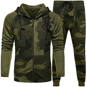 Survêtement d'hiver personnalisé OEM/ODM XXL XL de haute qualité pour hommes, sweat-shirt à fermeture éclair intégrale, pantalon de survêtement, pantalon de sport respirant, grande taille - Product Image 1