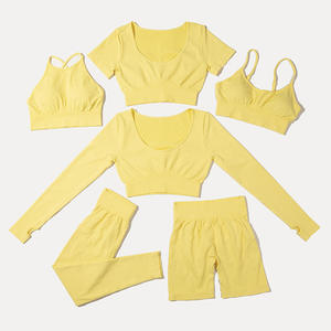 Wholesale Supplier Best Selling New Design Fashionable Women <b>Yoga</b> <b>Set</b> Soft & Lightweight Women <b>Yoga</b> <b>Set</b> for Gym Wear - Product Image 3