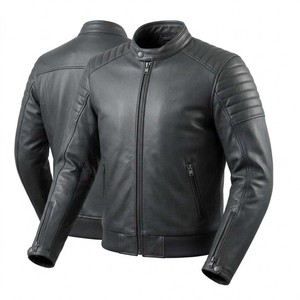 Reinforced Armor Men's Leather <b>Jacket</b> Long Canvas Thin Heavy Duty Motorbike Tactical Gear Biker Apparel From Pakistan - Product Image 2