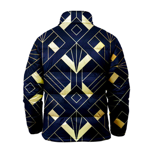 Men's High Quality Custom Winter Puffer <b>Jacket</b> Waterproof Eco-Friendly Street Style Customized Collar <b>Canvas</b> Fabric Sublimation - Product Image 2