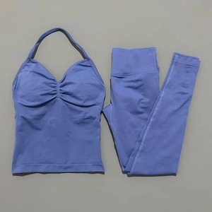Conjunto Deportivo Sin Costuras para Mujer, Leggings de Yoga de Cintura Alta y Sujetador Deportivo con Soporte, Ropa Deportiva - Product Image 2