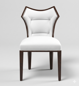 Chaise de salle à manger rembourrée moderne avec assise en similicuir et pieds en bois, design contemporain pour l'ameublement de la maison - Product Image 2