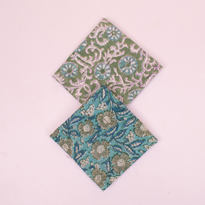 Bandana Minimaliste en Coton Imprimé à la Main 21x21 Pouces, Foulard de Poche Personnalisé, Foulard Cadeau d'Usine Exportatrice, Vente en Gros - Product Image 3
