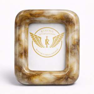 Proveedor de Marcos de Fotos Cuadrados de Resina Ámbar al por Mayor, Marcos Decorativos de Resina para Decoración del Hogar e Ideas de Regalos - Product Image 1