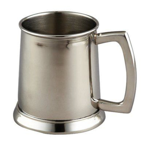 Taza de Acero Inoxidable con Forma de Lata y Logotipo Personalizado, Taza de Cerveza de Metal Acanalado Retro, Vaso de Café Vintage para Camping - Product Image 4