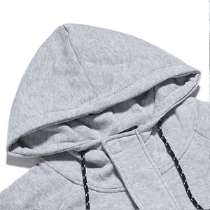 Conjunto de chándal deportivo con cremallera, chaqueta de jersey y pantalones cargo de poliéster y algodón, con logotipo personalizado, para hombre, cómodo. - Product Image 5