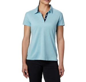 Top Selling <b>Clothes</b> Women Polo T Shirt Custom Logo <b>Printing</b> Round Neck Women Polo T-Shirt Short Sleeve Women Polo T Shirt - Product Image 1