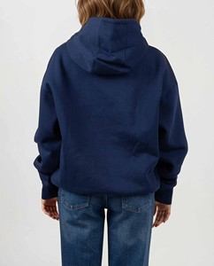 Sudadera con Capucha Extra Grande para Mujer, Color Verde Sólido, 100% Algodón, Tejido de Punto, con Bolsillos, Transpirable, para Otoño - Product Image 6