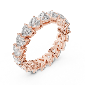Weißgold-Moissanit-Ring mit ovalen und tropfenförmigen Steinen, Eclipse-Band, Brautschmuck, Geschenk - Product Image 5