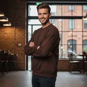 Sweat-shirt d'hiver pour homme 100% coton OEM/ODM, surdimensionné, avec fermeture éclair, logo imprimé et brodé, style streetwear, prix abordable - Product Image 3