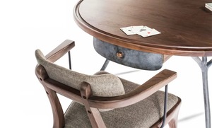 Luxury 5-Piece Solid Wood Dining <b>Table</b> 2 <b>Chair</b> Set Eco-Friendly Durable Outdoor <b>Foldable</b> Easy Clean Restaurant - Product Image 4