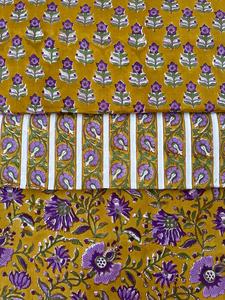 Tela de Algodón Puro Estampada a Mano, Ligera y Suave para Vestidos de Mujer, Tela de Algodón Estampada de Jaipur, Proveedor de Estampado Personalizado - Product Image 4