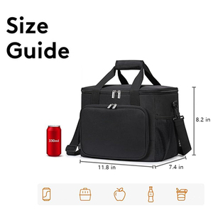 Custom Printed Thermal Lunch Bag for Office Portable Food Takeway Shoulder Bag Can Soft Cooler Bag Insulated - Product Image 2