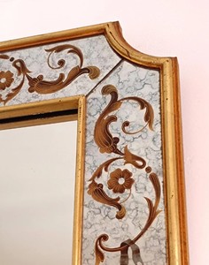 Espejo de cristal Eglomisé, 75 x 60 cm - Product Image 2