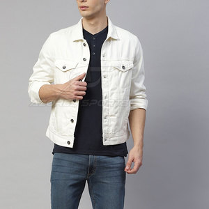 Everyday Wear Men Winter Jeans <b>Jacket</b> Front Casual Streetwear <b>Lightweight</b> Breathable 100% Cotton Trendy Fashion Long Sleeve - Product Image 4