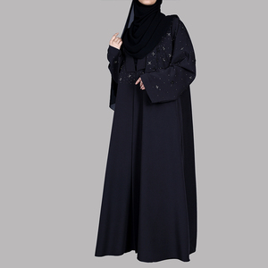 Wholesale Women Abaya Supplier Dubai Fashion Abaya with Beaded <b>Sleeves</b> and Export Quality Stitching - Product Image 2