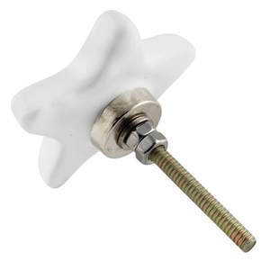 Boutons de commode en céramique faits à la main en forme d'étoile, poignées décoratives pour tiroirs et portes de placards de cuisine et de meubles - Product Image 2