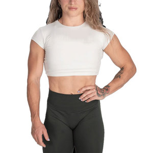 Camiseta Deportiva Corta para Mujer, Ajustada, Lisa, Ecológica, Ligera, 190 g/m², para Gimnasio, OEM - Product Image 1