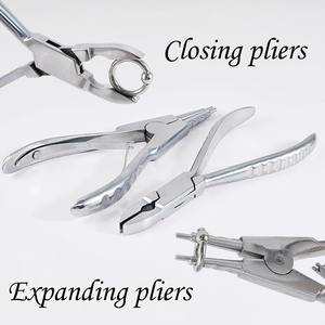 1 unidad Pinza profesional de acero quirúrgico para piercing de ombligo, oreja, nariz, septum y labio, con bloqueo automático y herramienta de cambio de aguja - Product Image 4