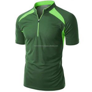 Men Golf for Shirt | <b>Zip</b>-<b>Up</b> Fitted Design Dry-Fit Knitted Fabric Solid Color 100% Cotton for Shirts - Product Image 6