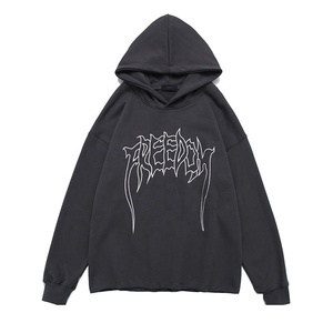 Men's 100% Cotton Blank Hoodies & Sweatshirts Custom Logo Printed Digital Printing for Winter OEM Logo Plain Hoodies Sweatshirts - Product Image 4