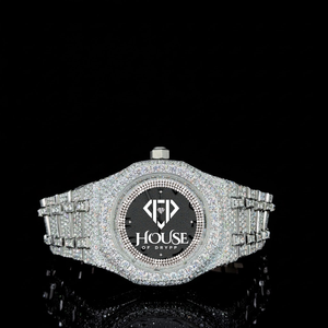 Reloj de Lujo con Diamantes Moissanite, Acero Inoxidable, VVS, Estilo Hip Hop, para Hombre, Regalo de Joyería - Product Image 1