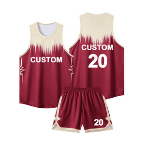 Conjunto de Uniforme de Baloncesto Reversible para Adultos, Impresión por Transferencia de Calor, Malla Elástica, Sin Mangas, Secado Rápido, Antibacteriano - Product Image 3