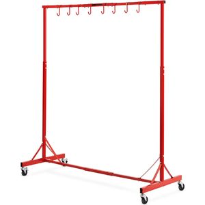 Supporto per Verniciatura Auto Regolabile in Altezza 1500-2000 mm con 8 Ganci, Capacità 30 kg, Rastrelliera per Asciugatura 4 - Product Image 3