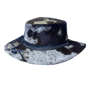 Sombrero de Vaquero de Piel de Vacuno con Ala Ancha y Banda de Cuero, Correa Ajustable para la Barbilla, Unisex, para Exteriores, OEM, ODM, Venta al Por Mayor 2026 - Product Image 1