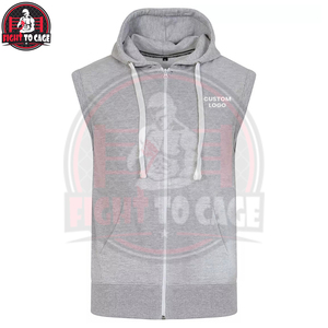 Conjunto Deportivo de Otoño para Hombre, Sudadera sin Mangas y Pantalones Cortos, Ropa de Gimnasio Informal de 2 Piezas, Colores Personalizados Disponibles - Product Image 2