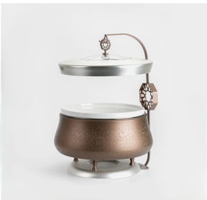 Hot Selling Elegant Chafing Dish with Lid Metal Food Warmer <b>Buffet</b> <b>Server</b> Arabic Style Dining Serveware for wedding - Product Image 1