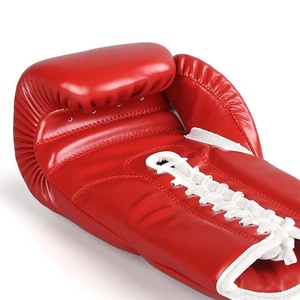 Guantes de Boxeo de Cuero Vacuno de Primera Calidad, Color Dorado, con Cordones en la Muñeca, para Entrenamiento de Muay Thai, MMA y Kickboxing - Product Image 5