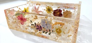 Eco-Friendly Handmade Resin Rectangle <b>Box</b> <b>for</b> Gift Jewelry Storage-Modern Christmas Design Soft Interior <b>for</b> Delicate Items Feng - Product Image 5