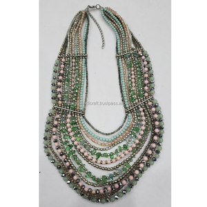 Colliers en perles de résine, mode tendance, perles personnalisées, faits à la main, écologiques, peints à la main, bijoux unisexes de haute qualité, fabriqués en Inde - Product Image 5