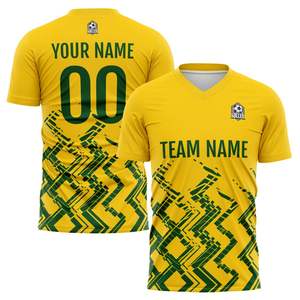 Uniformes Deportivos de Alto Rendimiento, Jersey de Fútbol Sublimado, Transpirable y Ligero, 100% Poliéster - Product Image 1