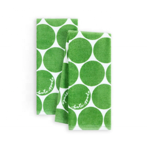 Serviettes de thé en coton 100% de qualité export, tissage plat, brodées, 45x70cm, imprimé vert golf, 120GSM, utilisation pour les vacances, best-seller, approvisionnement OEM - Product Image 1