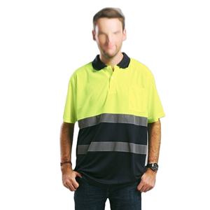Chemise de sécurité réfléchissante, imperméable, respirante, coupe-vent, séchage rapide, haute visibilité, vêtements de travail, t-shirt ajusté pour le travail de nuit - Product Image 1