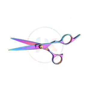 Rainbow Color Sharp Blade Hair Styling Tools <b>Left</b> <b>Handed</b> <b>Scissors</b> Custom Branding Acceptable Barber Shears - Product Image 3