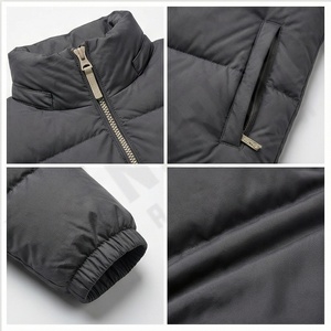 Unisex Winter Warm Bomber <b>Jacket</b> Breathable Nylon Coats Shiny <b>Light</b> Zipper Closure Front Regular Style <b>Waterproof</b> Eco-Friendly - Product Image 4