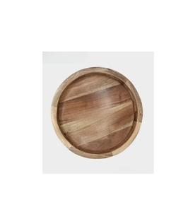 Plato de Madera de Mango Rústico Hecho a Mano, Vajilla Ecológica para Cocinas Modernas de Estilo Rústico, Duradero, Pulido, Personalizable para Hoteles - Product Image 3