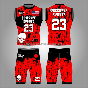 7v7 Uniform <b>Compression</b> Fit Youth Flag Football Uniform Set Crafted From Moisture Wicking Material 7on7 Jersey - Product Image 1