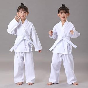 Uniforme de karaté pour enfants et adultes, léger, avec ceinture blanche, uniforme d'arts martiaux pour étudiants, uniformes légers pour enfants - Product Image 6