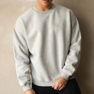 Sudadera Personalizada para Hombre con Bordado, Color Gris Jaspeado Premium, Talla Grande, con Capucha |   Ropa Deportiva al por Mayor de Estilo Urbano en Color Liso Melange - Product Image 2