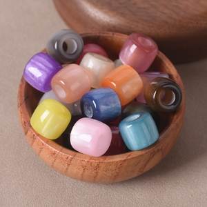 Cuentas de Resina Sueltas de Colores Naturales para Hacer Pulseras y Collares, Componentes de Joyería al por Mayor, Cuentas Multicolores - Product Image 4